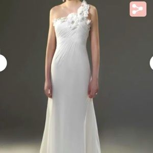 Venus Bridal asymmetrical wedding dress